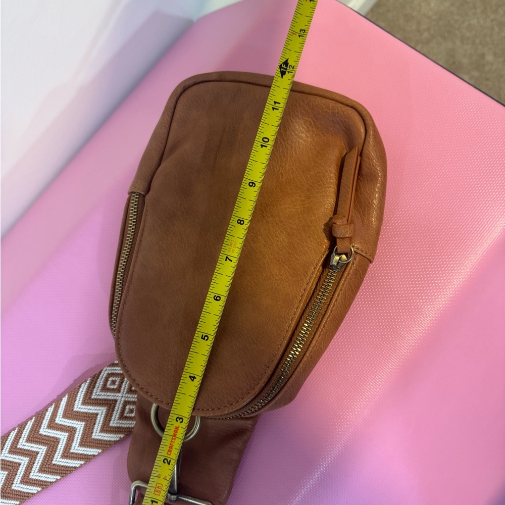 Anthropologie Urban Originals Liberty Sling Bag Tan Crossbody - Picture 6 of 9